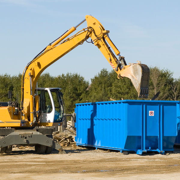 can i choose the location where the residential dumpster will be placed in Romney IN